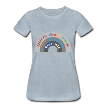 Load image into Gallery viewer, GROUPTHINK RAINBOW - Women’s Premium T-Shirt - heather ice blue
