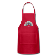 Load image into Gallery viewer, GROUPTHINK RAINBOW - Adjustable Apron - red
