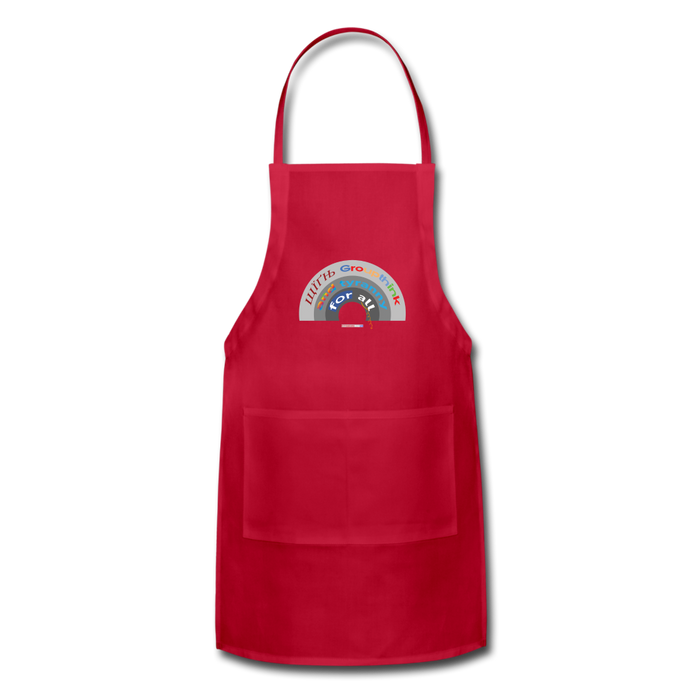 GROUPTHINK RAINBOW - Adjustable Apron - red