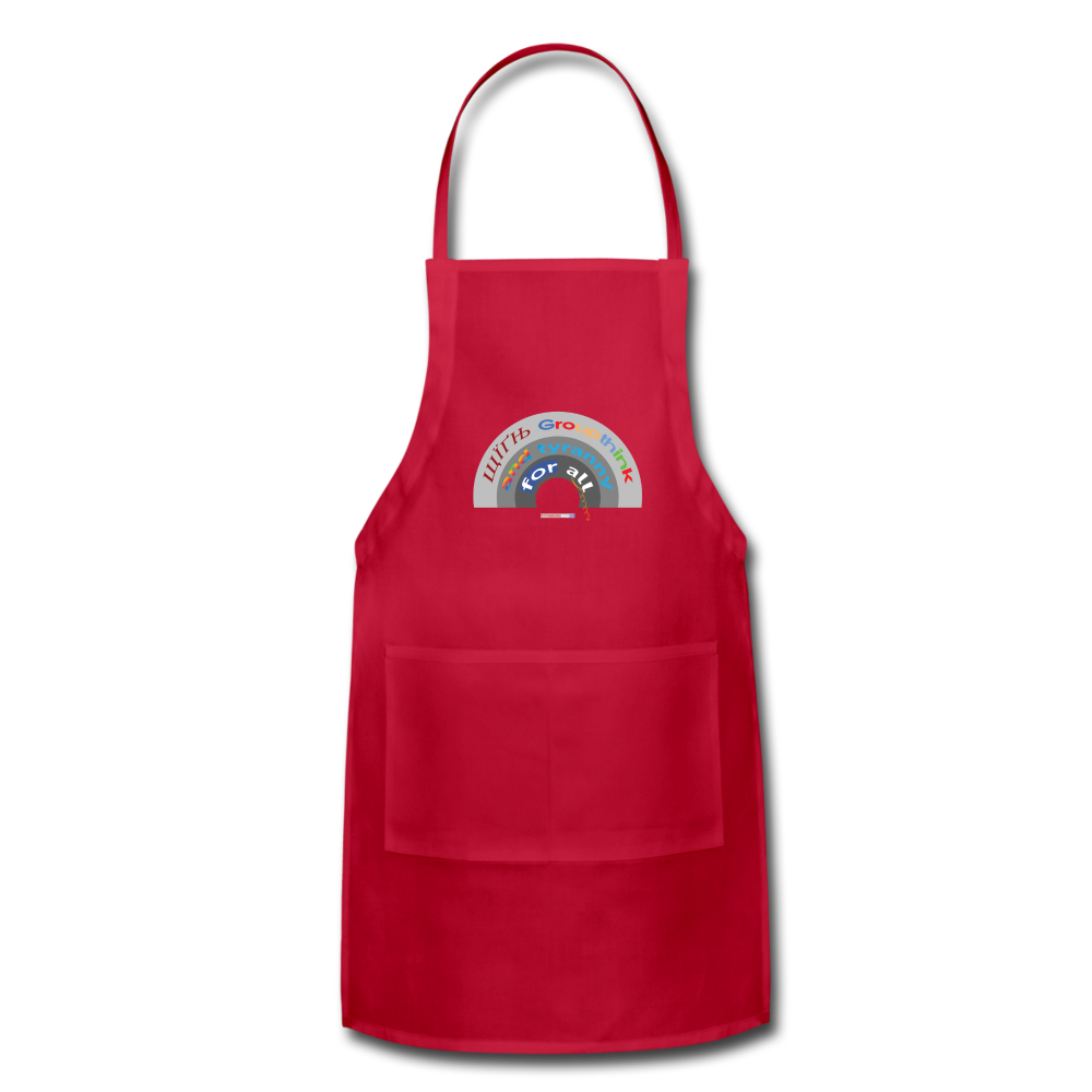 GROUPTHINK RAINBOW - Adjustable Apron - red