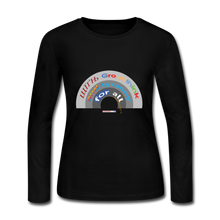 Load image into Gallery viewer, GROUPTHINK RAINBOW - Women&#39;s Long Sleeve Jersey T-Shirt - black
