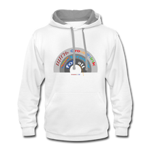 Load image into Gallery viewer, GROUPTHINK RAINBOW - Contrast Hoodie - white/gray
