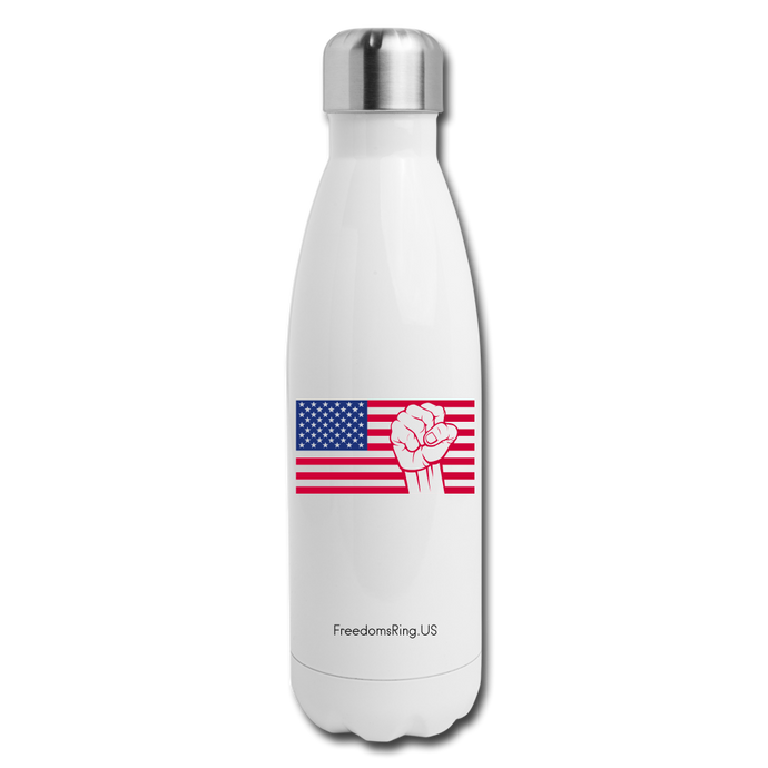 USA STRONG - Insulated Stainless Steel Water Bottle - white