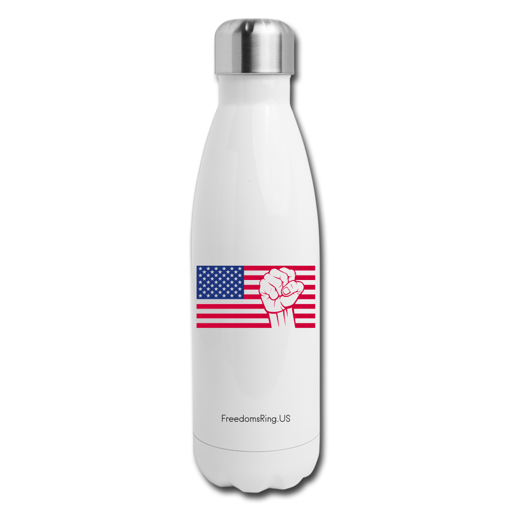 USA STRONG - Insulated Stainless Steel Water Bottle - white