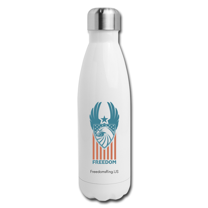 FREEDOM - Insulated Stainless Steel Water Bottle - white