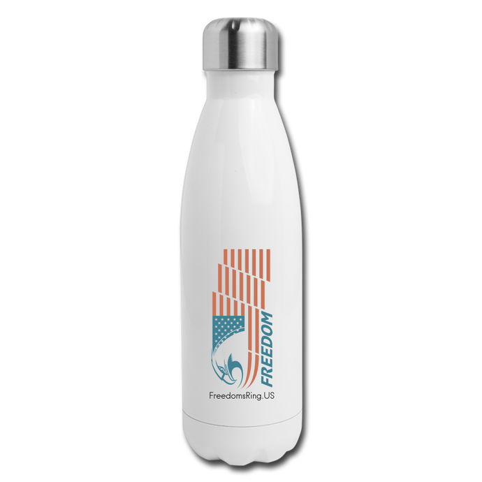 FREEDOM EAGLE - Insulated Stainless Steel Water Bottle - white