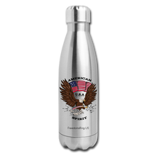 Load image into Gallery viewer, AMERICAN SPIRIT - Insulated Stainless Steel Water Bottle - silver
