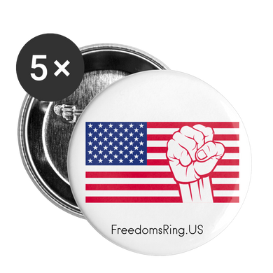 USA STRONG - Buttons large 2.2'' (5-pack) - white