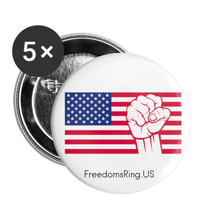 USA STRONG - Buttons large 2.2'' (5-pack) - white