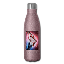 Load image into Gallery viewer, A PATRIOT&#39;S HANDS - Insulated Stainless Steel Water Bottle - pink glitter
