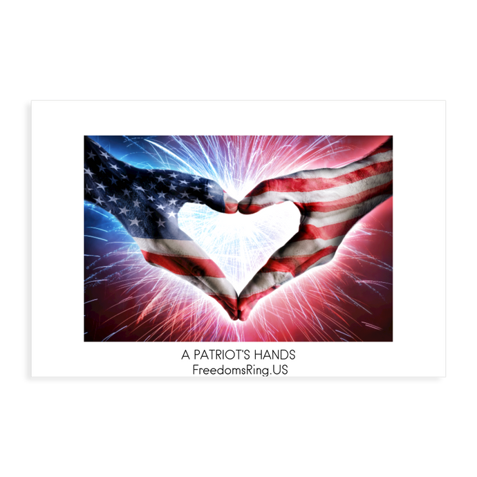 A PATRIOT'S HANDS - Poster 24x36 - white