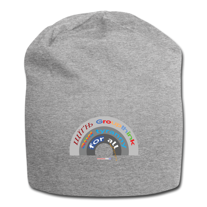 GROUPTHINK RAINBOW - Jersey Beanie - heather gray