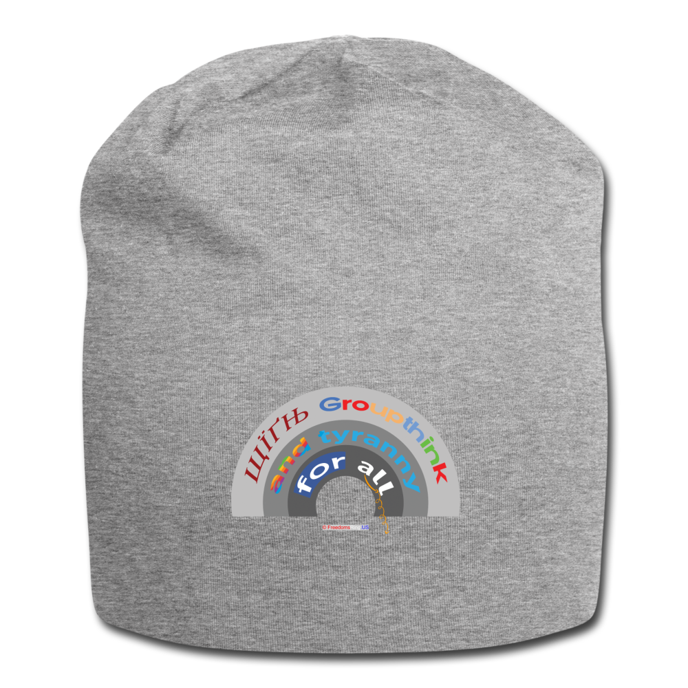 GROUPTHINK RAINBOW - Jersey Beanie - heather gray