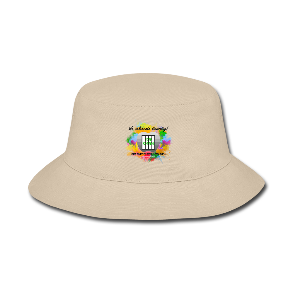 JUST WATCH WHAT YOU SAY - Bucket Hat - cream