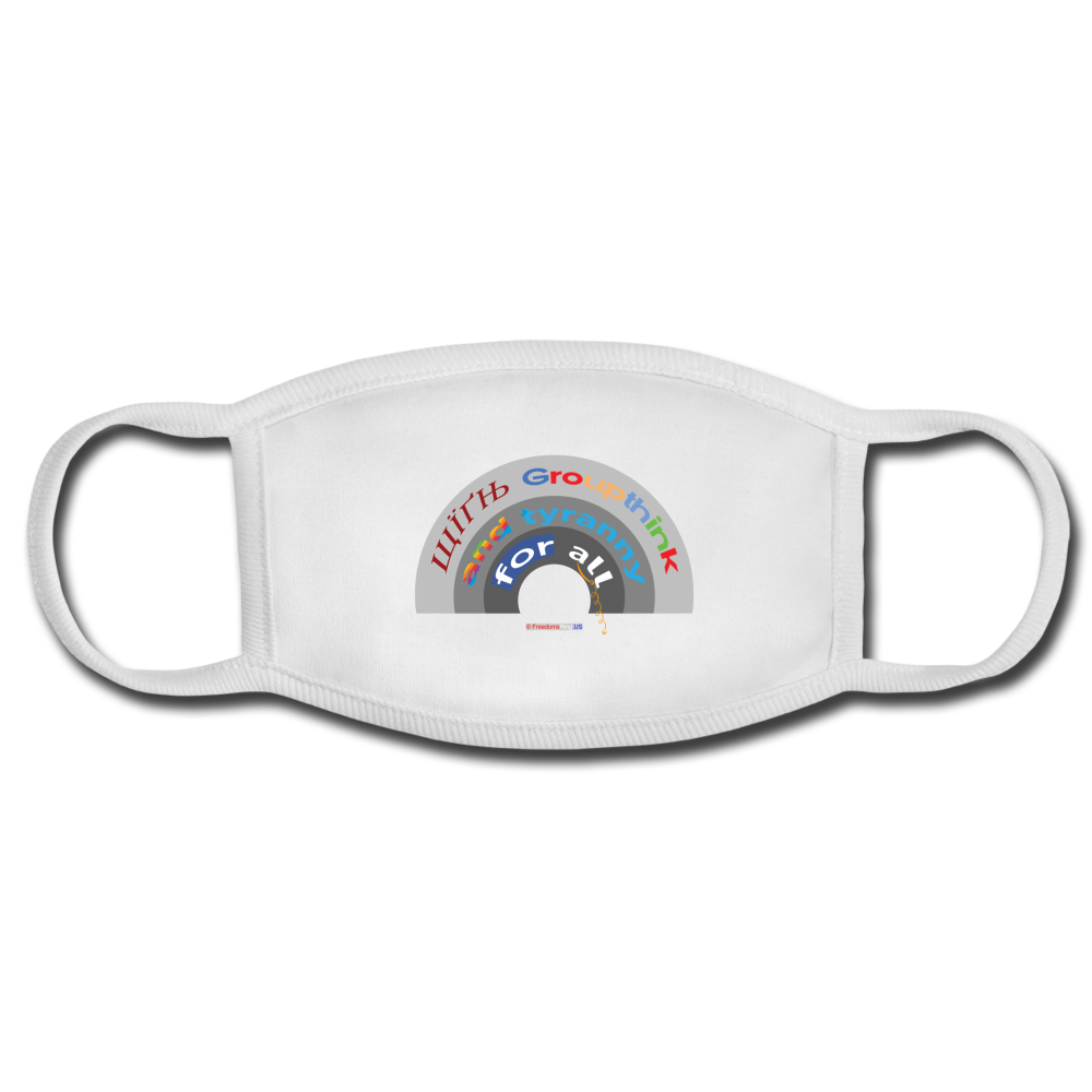 GROUPTHINK RAINBOW - Face Mask - white/white