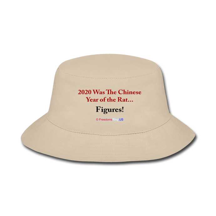 YEAR OF THE RAT - Bucket Hat - cream