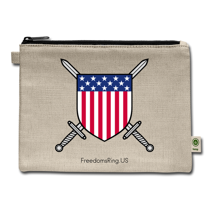 USA SWORD AND SHIELD - Carry All Pouch - natural
