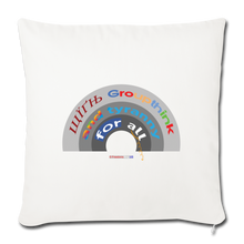 Load image into Gallery viewer, GROUPTHINK RAINBOW - Throw Pillow Cover 18” x 18” - natural white
