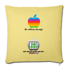 Load image into Gallery viewer, JUST WATCH WHAT YOU SAY (style 2) - Throw Pillow Cover 18” x 18” - washed yellow
