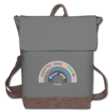 Load image into Gallery viewer, GROUPTHINK RAINBOW - Canvas Backpack - gray/brown
