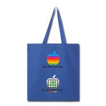 Load image into Gallery viewer, JUST WATCH WHAT YOU SAY - style 2 - Tote Bag - royal blue
