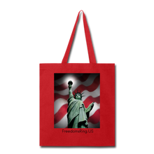 Load image into Gallery viewer, LIBERTY&#39;S LIGHT - Tote Bag - red
