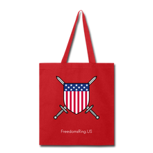 Load image into Gallery viewer, USA SWORD AND SHIELD - Tote Bag - red
