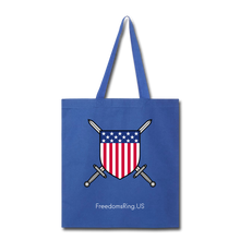 Load image into Gallery viewer, USA SWORD AND SHIELD - Tote Bag - royal blue
