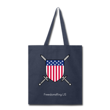 Load image into Gallery viewer, USA SWORD AND SHIELD - Tote Bag - navy
