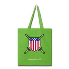 Load image into Gallery viewer, USA SWORD AND SHIELD - Tote Bag - lime green
