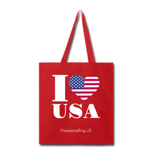 Load image into Gallery viewer, I LOVE USA - Tote Bag - red
