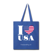 Load image into Gallery viewer, I LOVE USA - Tote Bag - royal blue
