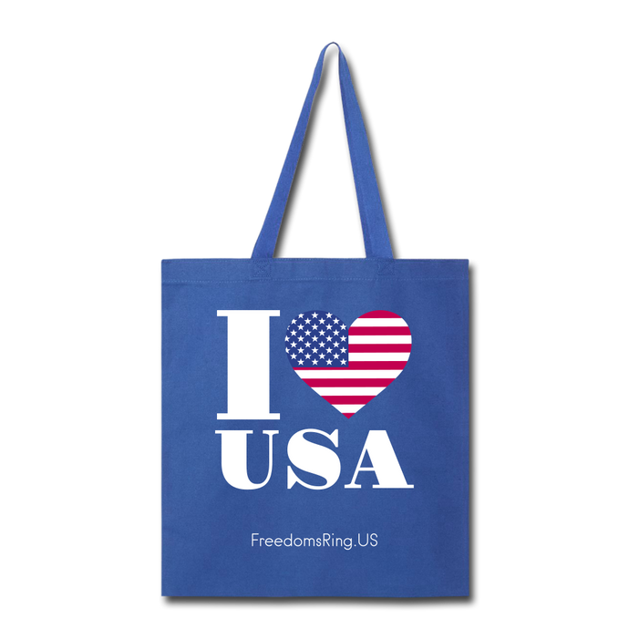 I LOVE USA - Tote Bag - royal blue