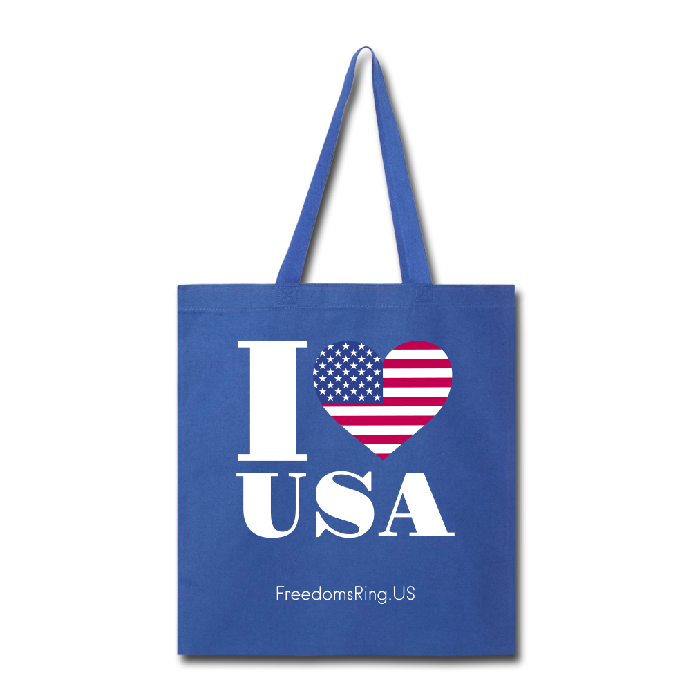 I LOVE USA - Tote Bag - royal blue