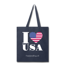 Load image into Gallery viewer, I LOVE USA - Tote Bag - navy
