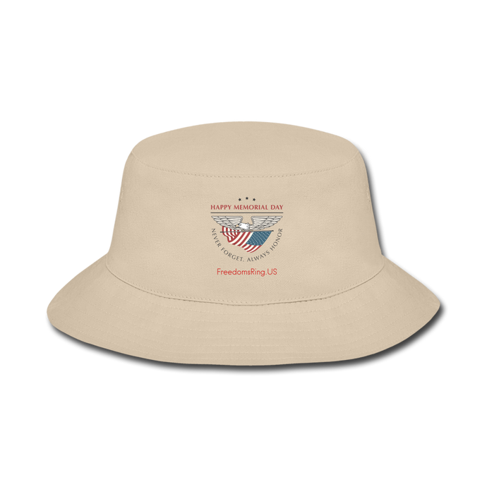 NEVER FORGET, ALWAYS HONOR - Bucket Hat - cream