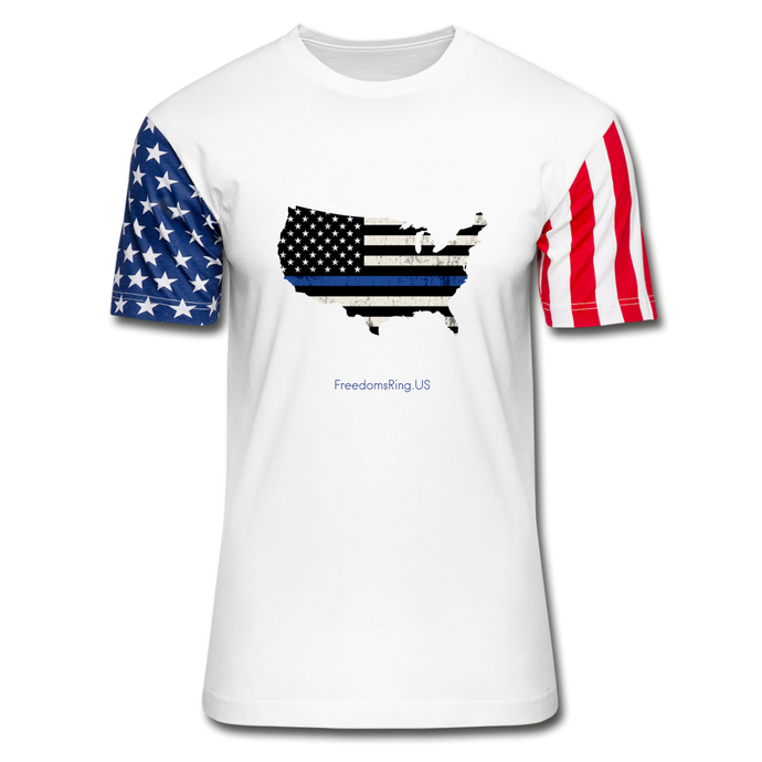 BLUE LINE USA - Stars & Stripes T-Shirt - white