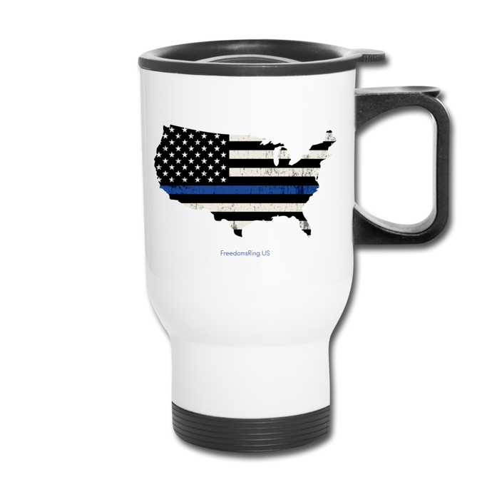 BLUE LINE USA - Travel Mug - white