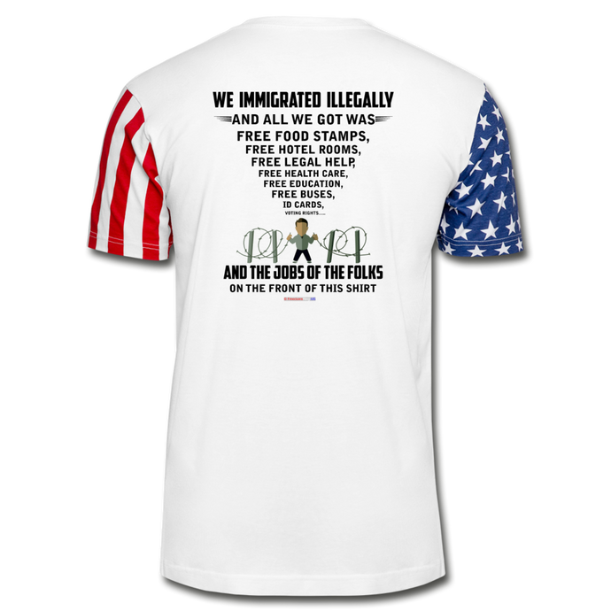 ALL WE GOT - Stars & Stripes T-Shirt - white