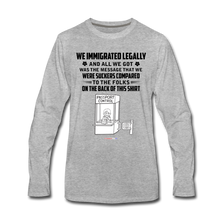 Load image into Gallery viewer, ALL WE GOT - Men&#39;s Premium Long Sleeve T-Shirt - heather gray
