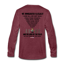 Load image into Gallery viewer, ALL WE GOT - Men&#39;s Premium Long Sleeve T-Shirt - heather burgundy
