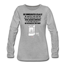 Load image into Gallery viewer, ALL WE GOT - Women&#39;s Premium Long Sleeve T-Shirt - heather gray
