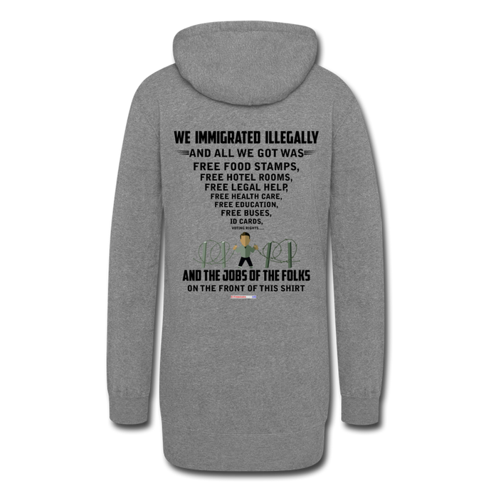 ALL WE GOT - Women's Hoodie Dress - heather gray