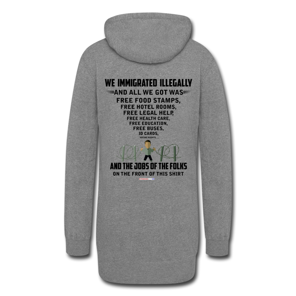 ALL WE GOT - Women's Hoodie Dress - heather gray