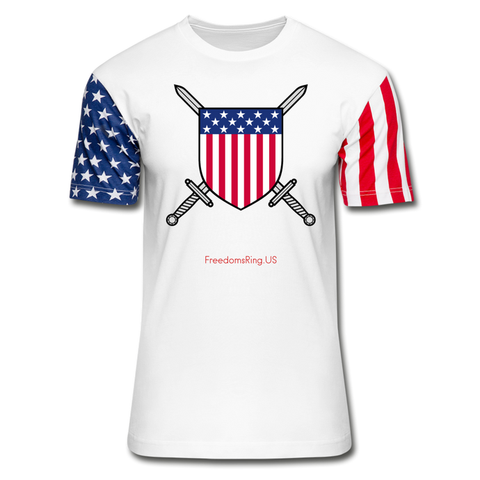 USA SWORD AND SHIELD - Stars & Stripes T-Shirt - white