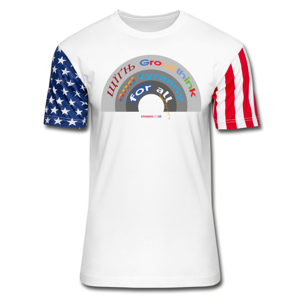 GROUPTHINK RAINBOW - Stars & Stripes T-Shirt - white