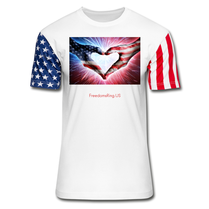 A PATRIOT'S HANDS - Stars & Stripes T-Shirt - white