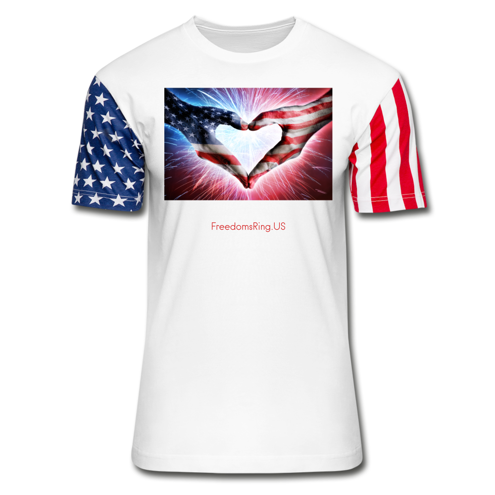 A PATRIOT'S HANDS - Stars & Stripes T-Shirt - white