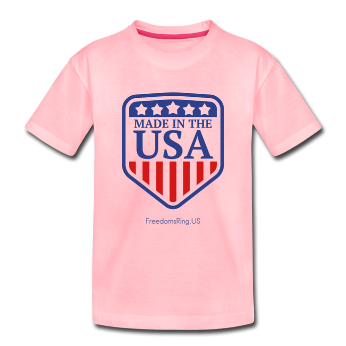 MADE IN THE USA  - Toddler Premium T-Shirt - pink