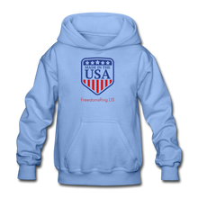 Load image into Gallery viewer, MADE IN THE USA - Gildan Heavy Blend Youth Hoodie - carolina blue
